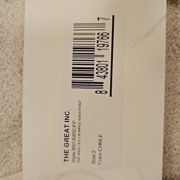 💕THE GREAT💕 The Wide Leg Cropped Sweatpant ~ Camomile Floral Size 2 M NWT - Picture 13 of 15